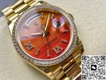 Replica Rolex Day-Date M128398TBR-0018 8+ Factory Carnelian dial - Image 16