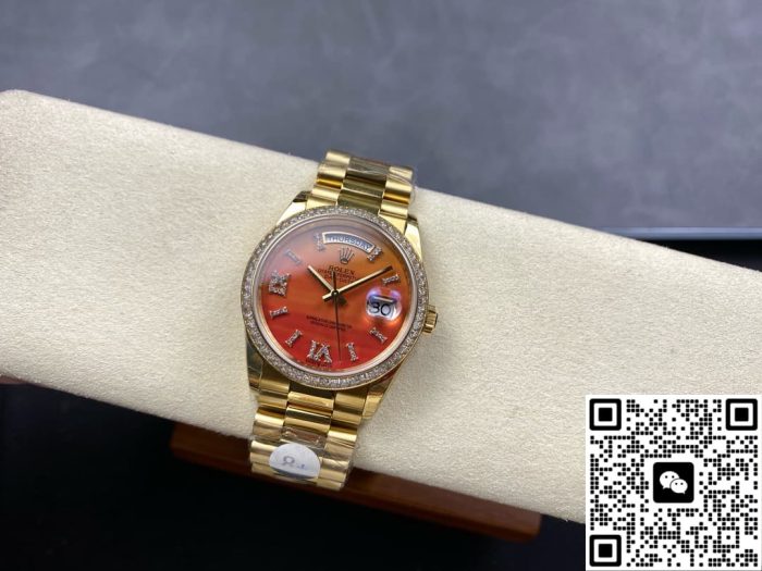 Replica Rolex Day-Date M128398TBR-0018 8+ Factory Carnelian dial - Image 3