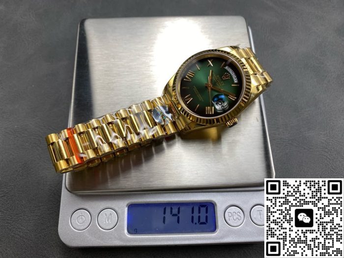 Replica Rolex Day-Date M128238-0118 8+ factory Gradient green dial - Image 10
