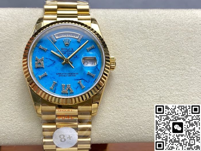 Replica Rolex Day-Date m128238-0071 8+ factory Gold strap - Image 2