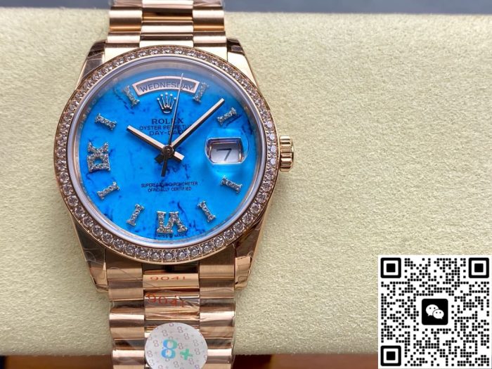 Replica Rolex Day-Date m128345rbr-0064 8+ Factory Rose gold case - Image 2
