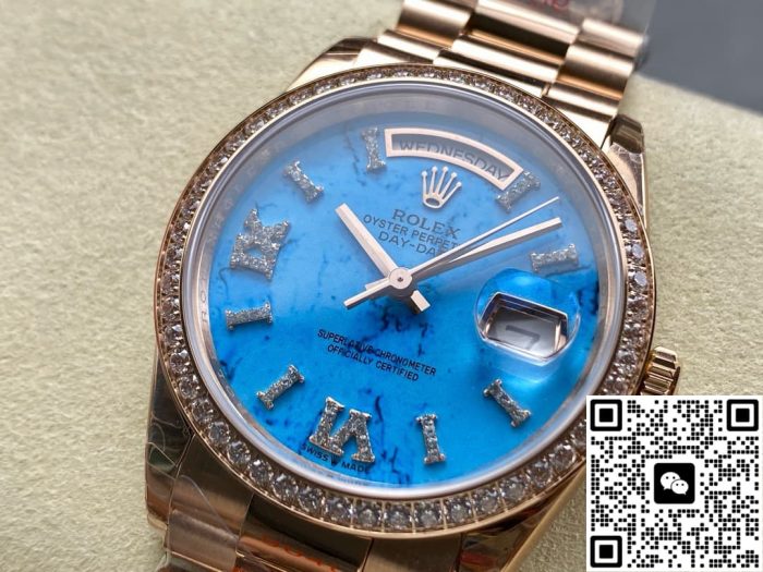 Replica Rolex Day-Date m128345rbr-0064 8+ Factory Rose gold case - Image 3