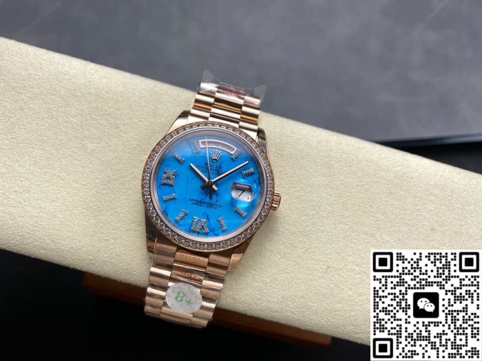 Replica Rolex Day-Date m128345rbr-0064 8+ Factory Rose gold case - Image 7