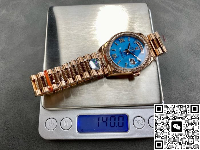 Replica Rolex Day-Date m128345rbr-0064 8+ Factory Rose gold case - Image 8