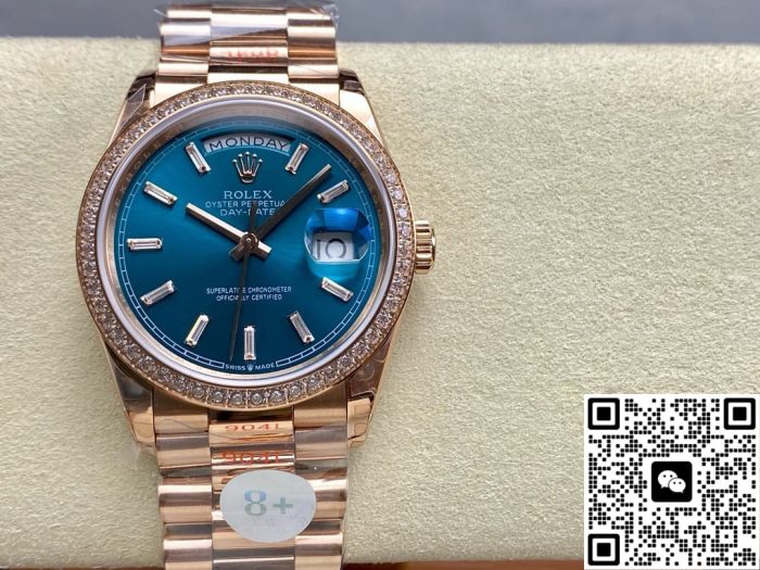 Replica Rolex Day-Date m128345rbr-0083 8+ Factory Rose gold case - Image 2