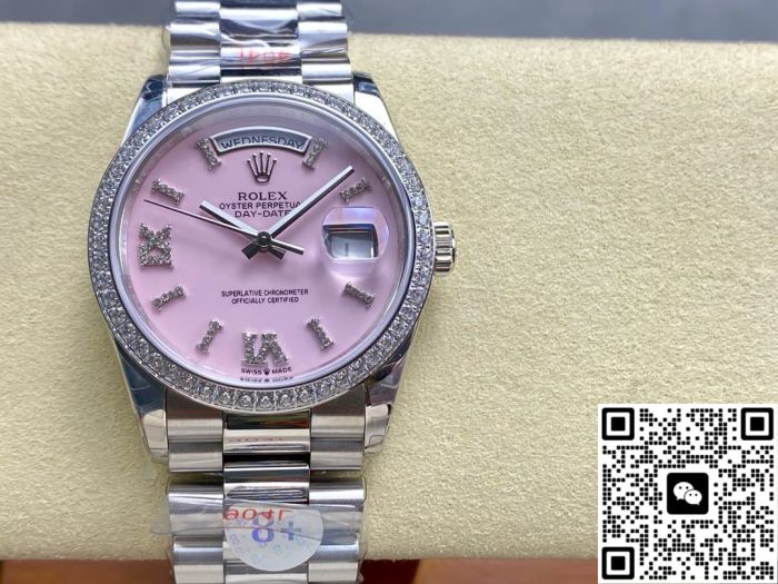 Replica Rolex Day-Date M128349RBR-0008 8+ factory Pink dial - Image 2