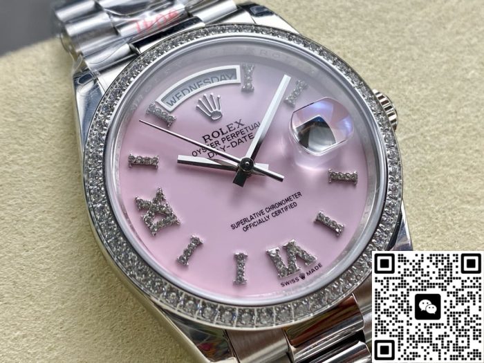 Replica Rolex Day-Date M128349RBR-0008 8+ factory Pink dial - Image 3