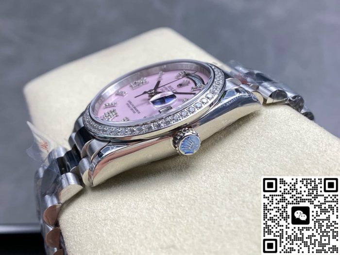 Replica Rolex Day-Date M128349RBR-0008 8+ factory Pink dial - Image 7