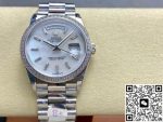 Replica Rolex Day-Date m228349rbr-0046 8+ factory Silver strap - Image 13