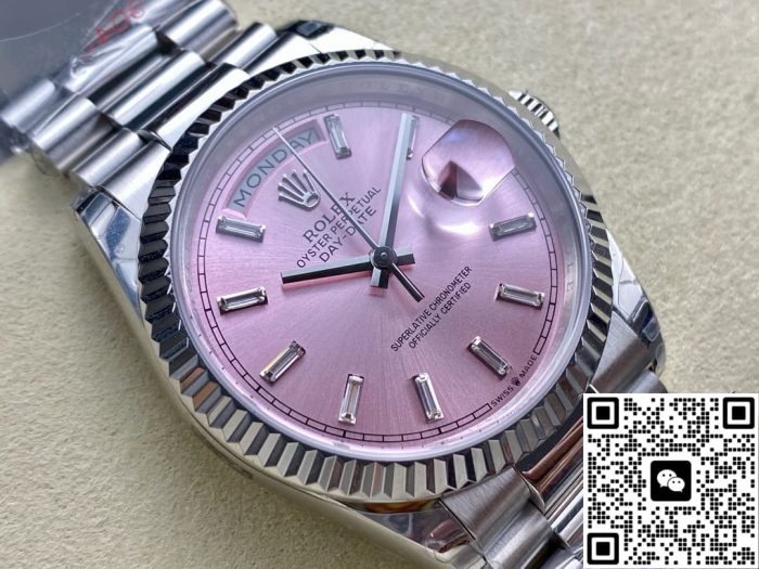 Replica Rolex Day-Date M128239-0071 8+ Factory Pink dial - Image 4
