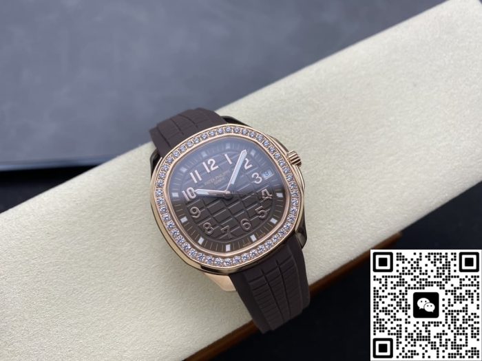 Replica Patek Philippe AQUANAUT 5268/200R-010 GR Factory Taupe Dial - Image 5