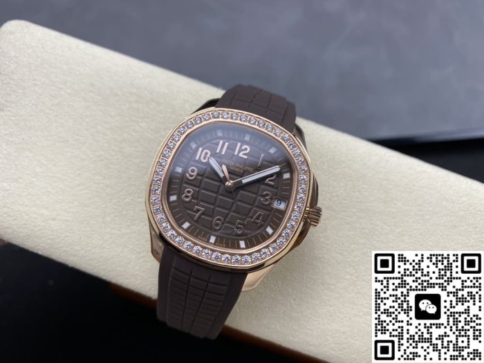 Replica Patek Philippe AQUANAUT 5268/200R-010 GR Factory Taupe Dial - Image 6