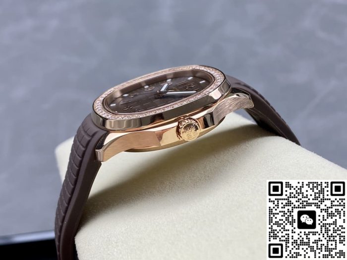 Replica Patek Philippe AQUANAUT 5268/200R-010 GR Factory Taupe Dial - Image 8