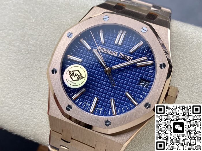 Replica Audemars Piguet Royal Oak 15510OR.OO.1320OR.03 APS factory V2 Blue Dial - Image 4