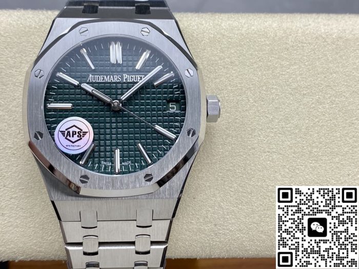 Replica Audemars Piguet Royal Oak 15510ST.OO.1320ST.09 APS factory V2 Army green dial - Image 2