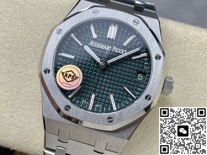 Replica Audemars Piguet Royal Oak 15510ST.OO.1320ST.09 APS factory V2 Army green dial - Image 4