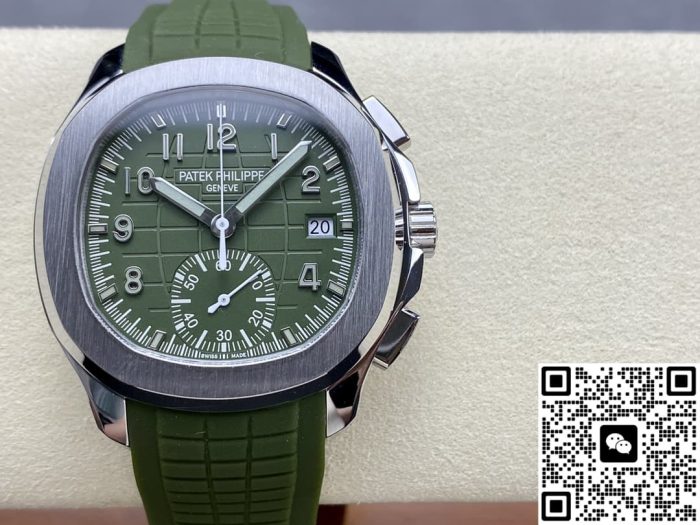 Replica Patek Philippe AQUANAUT 5968G-010 GR factory Square dial - Image 2