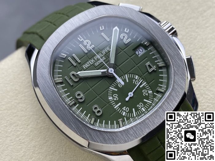 Replica Patek Philippe AQUANAUT 5968G-010 GR factory Square dial - Image 4