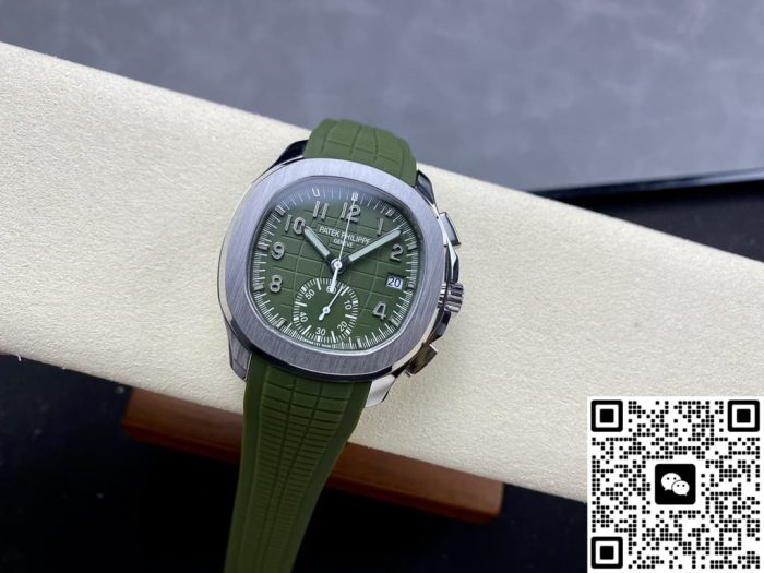 Replica Patek Philippe AQUANAUT 5968G-010 GR factory Square dial - Image 8