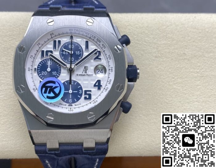 Replica Audemars Piguet Royal Oak Offshore 26170ST.OO.D305CR.01 TK Factory Blue strap - Image 2