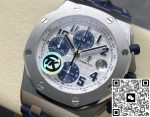 Replica Audemars Piguet Royal Oak Offshore 26170ST.OO.D305CR.01 TK Factory Blue strap - Image 3