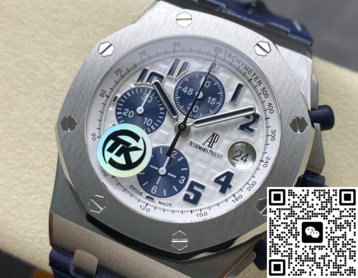 Replica Audemars Piguet Royal Oak Offshore 26170ST.OO.D305CR.01 TK Factory Blue strap - Image 3