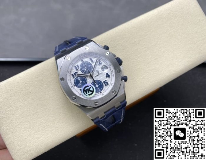 Replica Audemars Piguet Royal Oak Offshore 26170ST.OO.D305CR.01 TK Factory Blue strap - Image 17