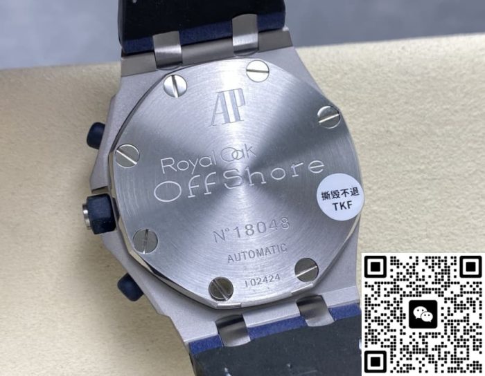 Replica Audemars Piguet Royal Oak Offshore 26170ST.OO.D305CR.01 TK Factory Blue strap - Image 6