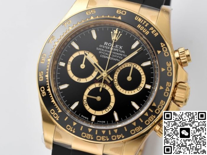 Replica Rolex Cosmograph Daytona m126518ln-0008 Clean Factory Black Strap - Image 3
