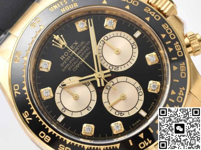 Replica Rolex Cosmograph Daytona m126518ln-0006 Clean Factory Diamond hour markers - Image 4