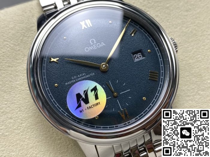 Replica Omega De Ville 434.10.41.20.10.001 N1 Factory Silver strap - Image 3
