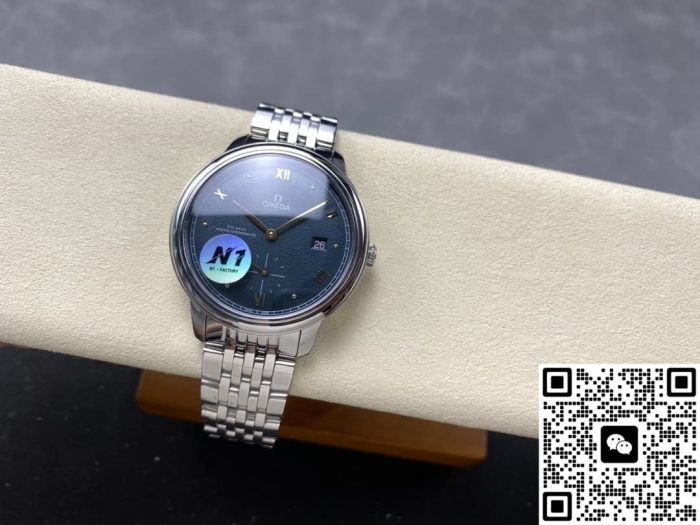 Replica Omega De Ville 434.10.41.20.10.001 N1 Factory Silver strap - Image 7