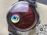 Replica Omega De Ville 434.10.41.20.11.001 N1 Factory Burgundy red dial - Image 5