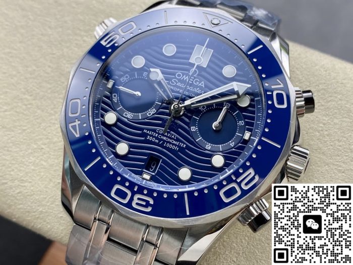 Replica Omega Seamaster 210.30.44.51.03.001 N1 Factory Blue ceramic dial - Image 4